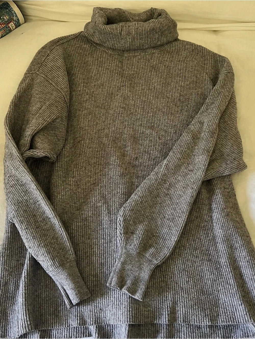 Free People Oversized Cowl Neck Sweater - Gray